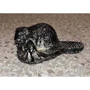 Beaver The Wolf Sculptures Inuit Soapstone Carved A Wolf Original Canada 3.5”